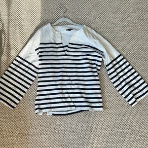 J.Crew Striped oversized sweater